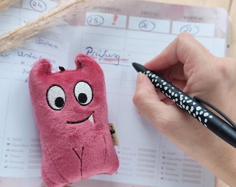 Mutmacher Monster, personalisierbar, Glücksbringer, Mutmach Geschenk Schule, Glücksbringer Prüfung, Mutmonster, Sorgenfresser, Trostspender