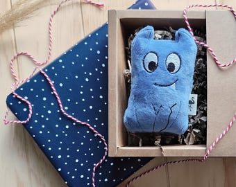 Mutmacher Monster, personalisierbar, Glücksbringer, Mutmach Geschenk, Mutmacher Schule, Glücksbringer Prüfung, Sorgenfresser, Trostspender