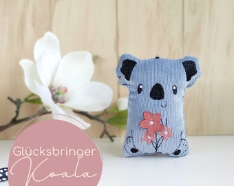 Mutmacher Koala Blumen, personalisierbar, Danke Geschenk, Glücksbringer, Abschiedsgeschenk Erzieherin, Blumen schenken, Sorgenfresser