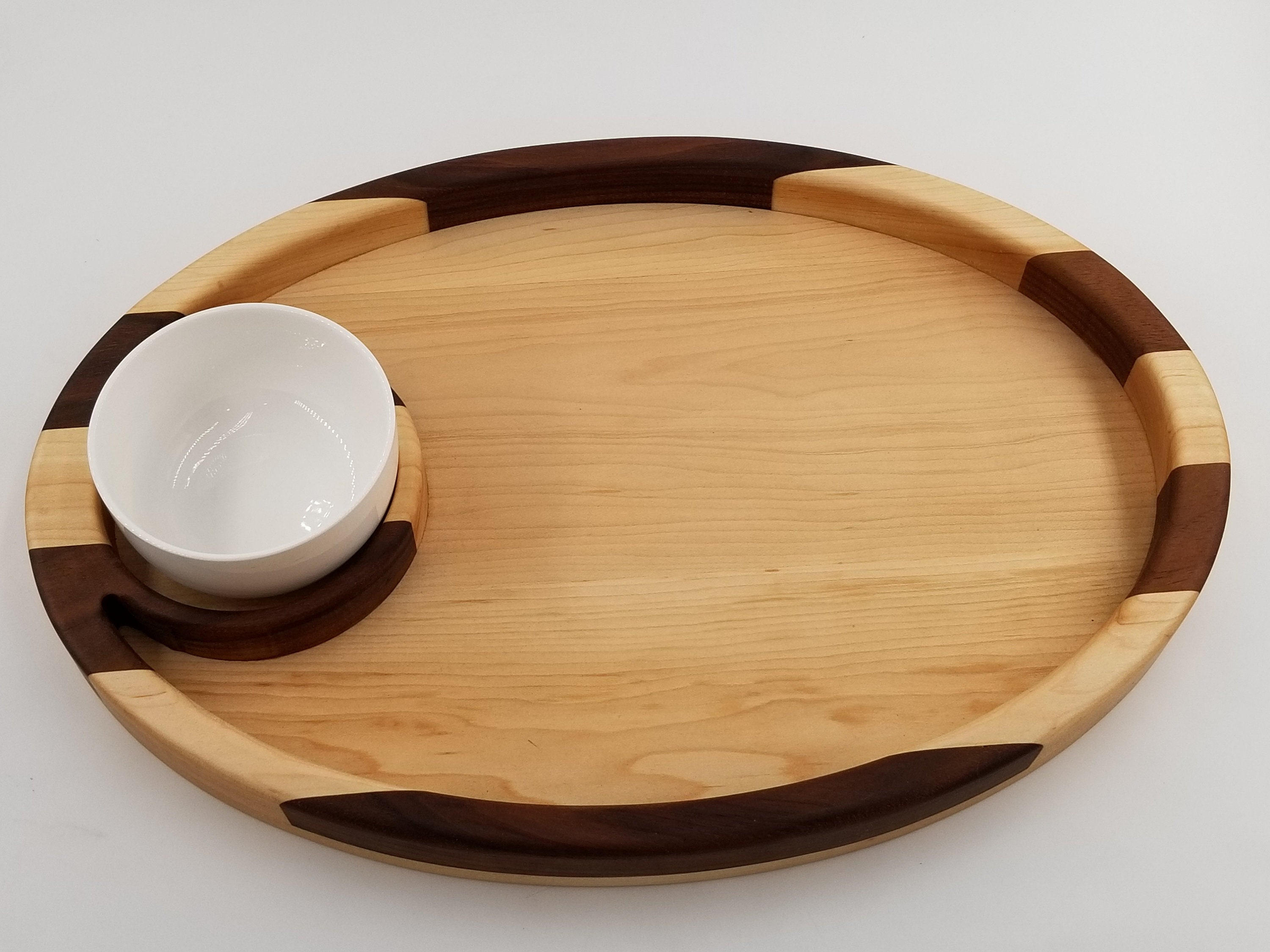 Personalized Chip and Dip Bowl Gift Wood Serving Tray Etsy