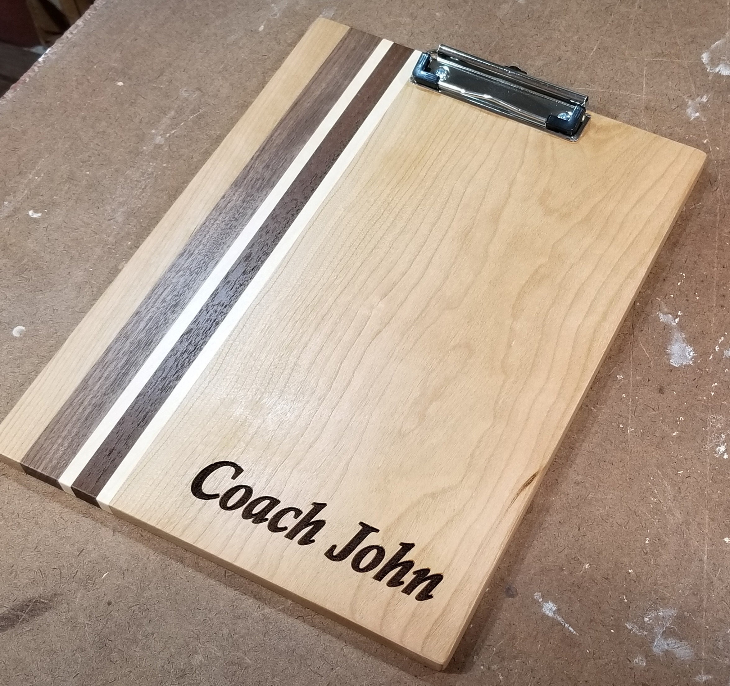 Wood Clipboard, Wooden Clipboard, Exotic Hardwood, Personalized