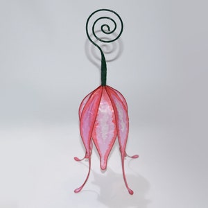 Pink and Red Portable Flower Light Sculpture for LED Lights, Floral Fairy Lantern (LED light not included!) - Lantern for LED lights