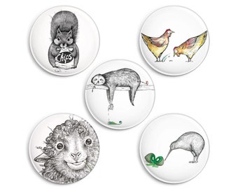 Magnet Set | Design Kühlschrankmagnet | Schmackofatz | 5er Set