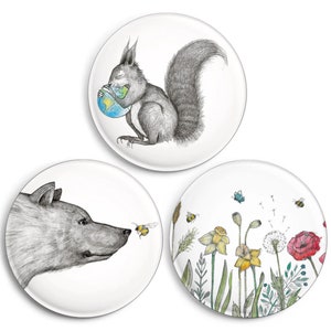 Magnet Set | Design Fridge Magnet | Pure Nature | Set of 3