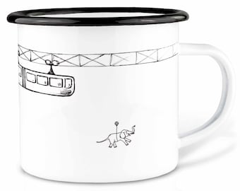 Emaille Tasse (leicht & robust) | Wuppertal Skyline I Camping Becher |  handveredelt in Deutschland | Cup, Kaffeetasse, Emaillebecher - Etsy  sterreich