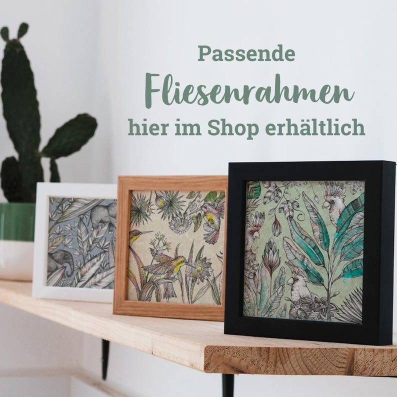 Fliesenuntersetzer | »Wollfried« das Schaf | Design Untersetzer | Natursteinfliese image 4