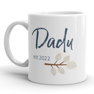 Dadu est 2022 MUG vT, Bengali Grandpa, Choose Year or No Year, pregnancy reveal gift ideas, grandfather, new baby announcement, Bangla
