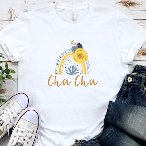Cha Cha Rainbow Shirt, Cha Cha Shirt, ChaCha Shirt, Grandma Gift, Grandma shirt, pregnancy reveal, baby announcement, Women&#39;s Graphic Tee