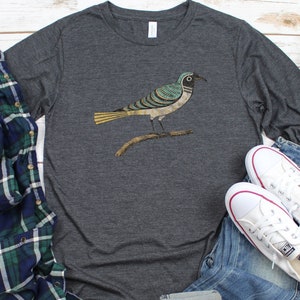 Vintage Bird Shirt, Women&#39;s Graphic Tee Long Sleeve, Bird Shirt for Women, bird lover gifts, Vintage Bird Art, CottageCore gift, plus size