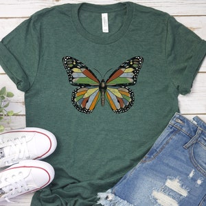 Vintage Butterfly Shirt, Butterfly Shirt for Women, Butterfly gift, Bug shirt, butterfly lover gift, butterfly tee, cottagecore shirt