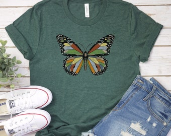 Vintage Butterfly Shirt, Butterfly Shirt for Women, Butterfly gift, Bug shirt, butterfly lover gift, butterfly tee, cottagecore shirt