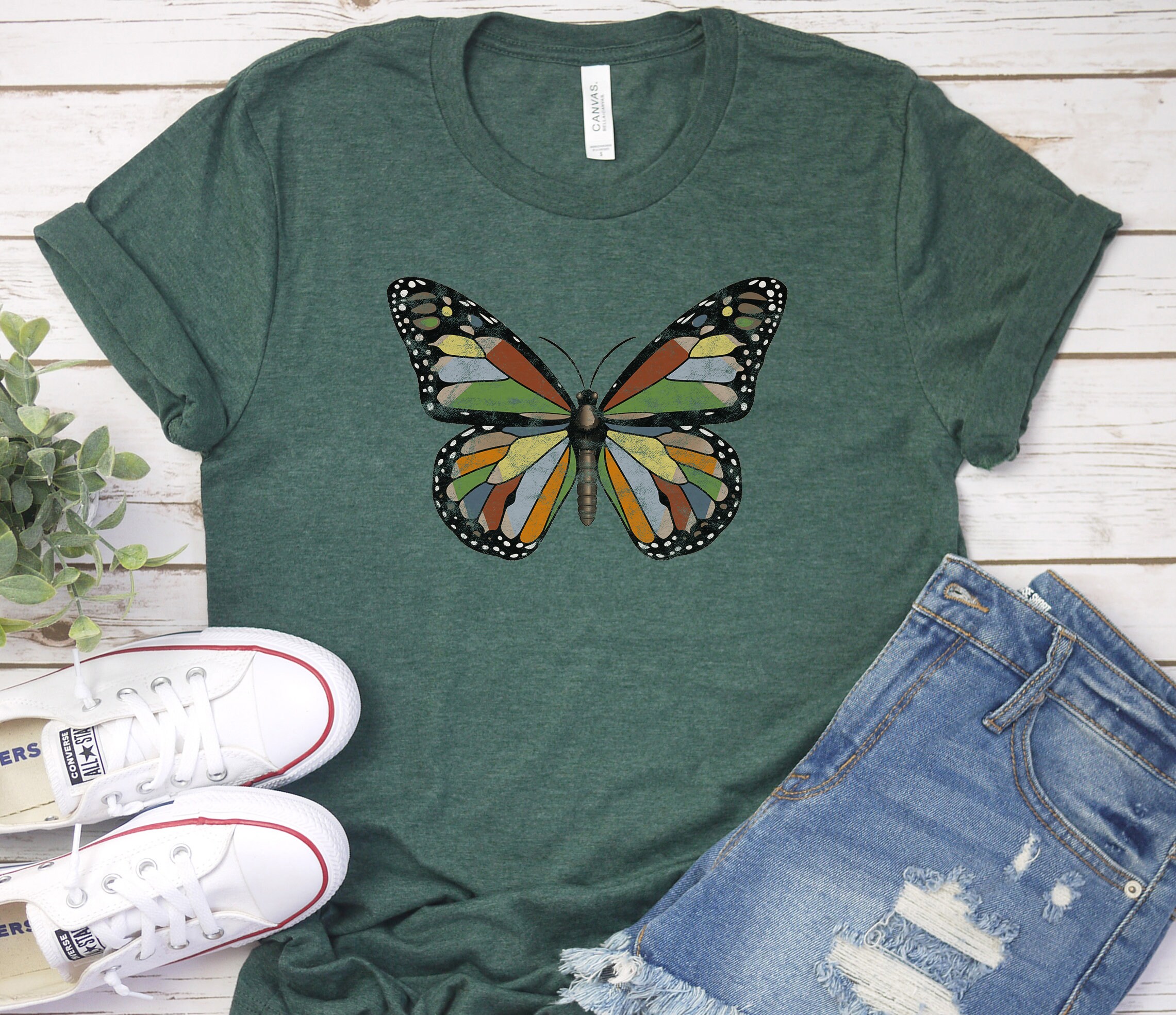 Vintage Butterfly Shirt, Butterfly Shirt for Women
