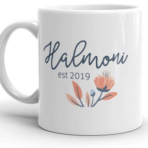 Halmoni est 2019 MUGG vF, koreansk mormors present, Välj ÅR, förstagångsmormor, graviditetsavslöjande, tillkännagivande, Sydkorea
