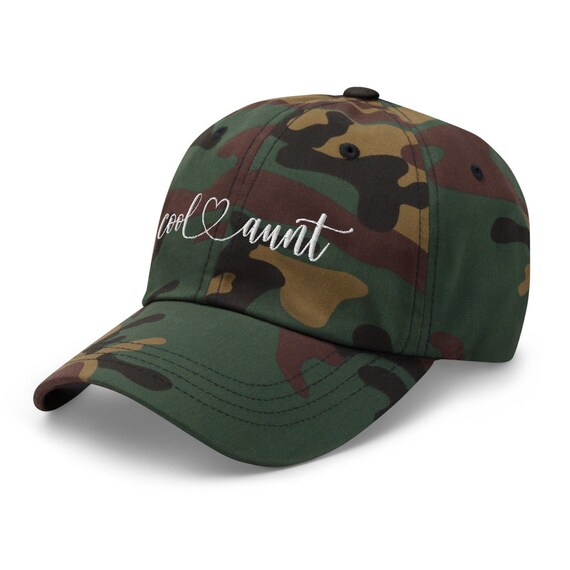 Cool Aunt HAT Camo Auntie Baseball Hat 