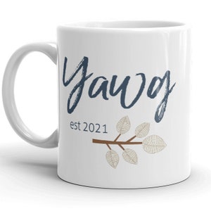 Yawg est 2021 BECHER vT, Laos Opa Geschenk, wählen Sie JAHR, zum ersten Mal Großvater, Schwangerschaft enthüllen, Babymitteilung, hmong
