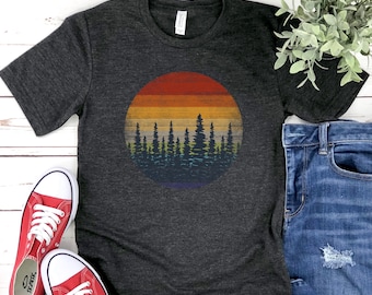Forest Shirt, Sunset Shirt, Wilderness Shirt, Wilderness Adventure Shirt, Graphic Tee, Hiking Shirt, Outdoor Shirts, Mountain Shirt