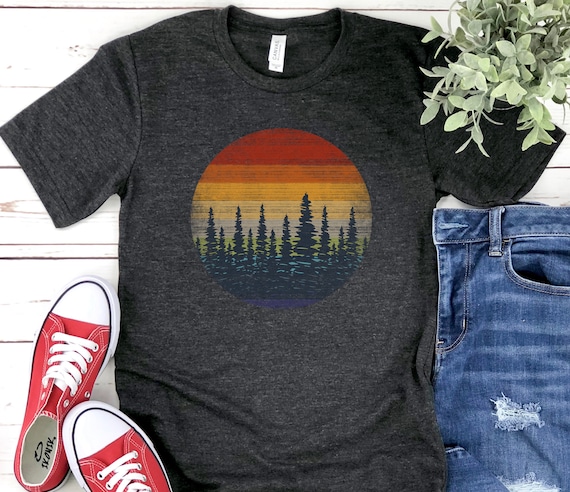 Forest Shirt, Sunset Shirt, Wilderness Shirt, Wilderness Adventure Shirt, Graphic Tee, Hiking Shirt, Outdoor Shirts, Mountain Shirt