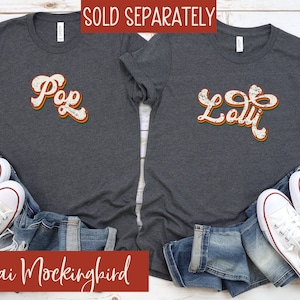 Lolli and Pop Shirts, Matching Grandma and Grandpa Shirts for Couples, Fun Pregnancy Reveal gift, Pregnancy Announcement, Lolly and Pops