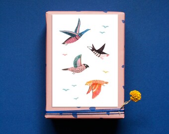 Postcard | Greeting Card | Wild birds | Environmentally friendly