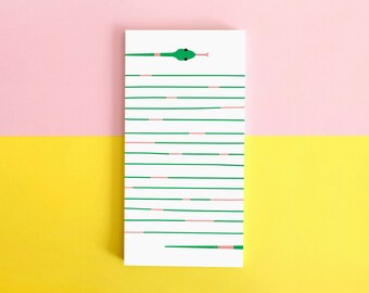 Illustrated notepad »Little Snake« | Snake