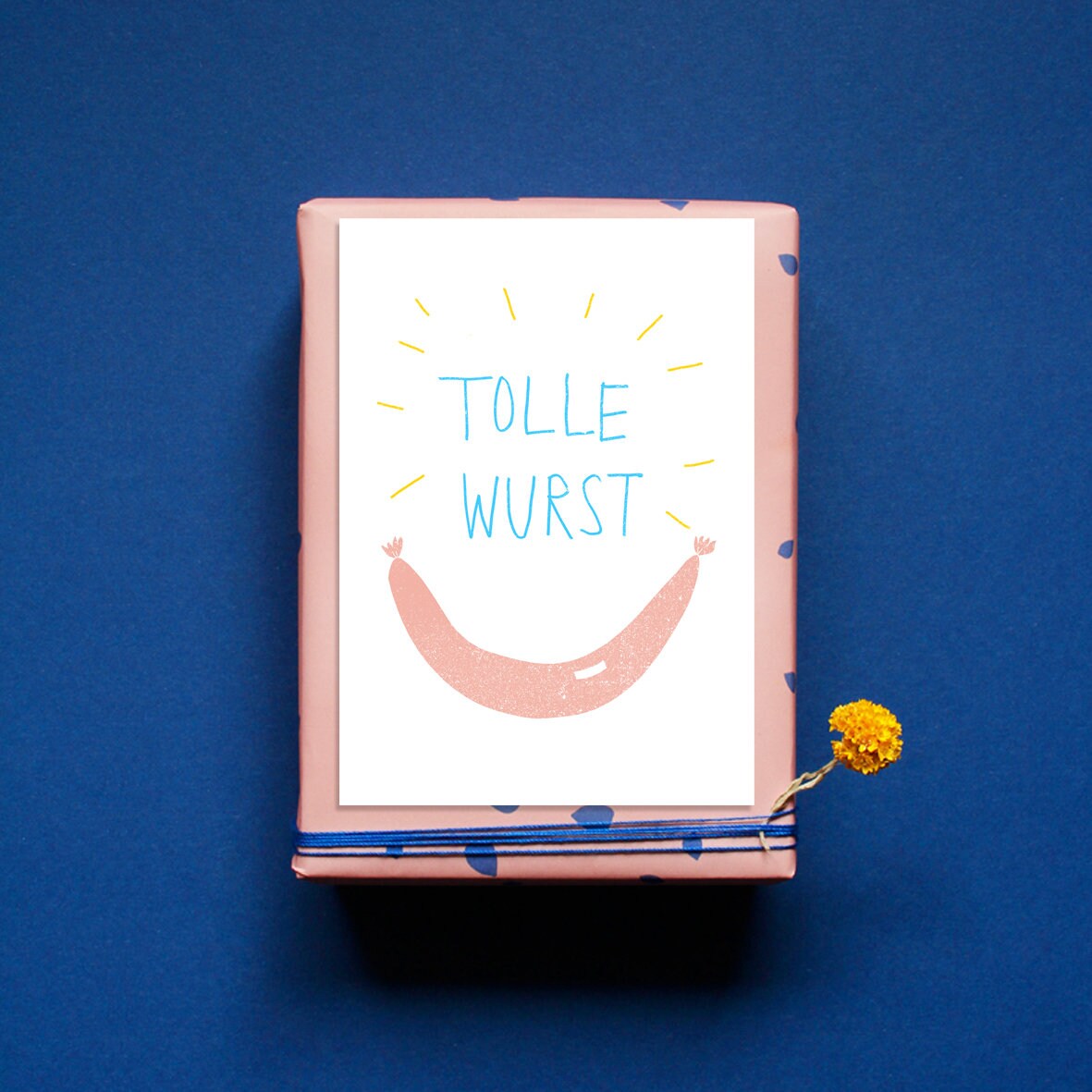 Postkarte Grußkarte Tolle Wurst Postkarte lustig Etsy.de