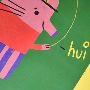 Poster Maus 29,7 x 29,7 cm Kinderzimmer Print Druck für Kinder Mädchen Junge Wanddeko Wohnzimmer, Babyzimmer Bild 2