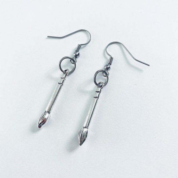 Paint Palette Earrings 90's Earrings Artist Earrings