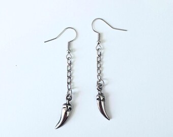 Pendientes de chile Corno: amuleto italiano de la suerte