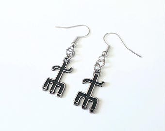 Pendientes Pequeños Exu Tridente Tenedor Orixás Candomblé Umbanda Afrobrasileño