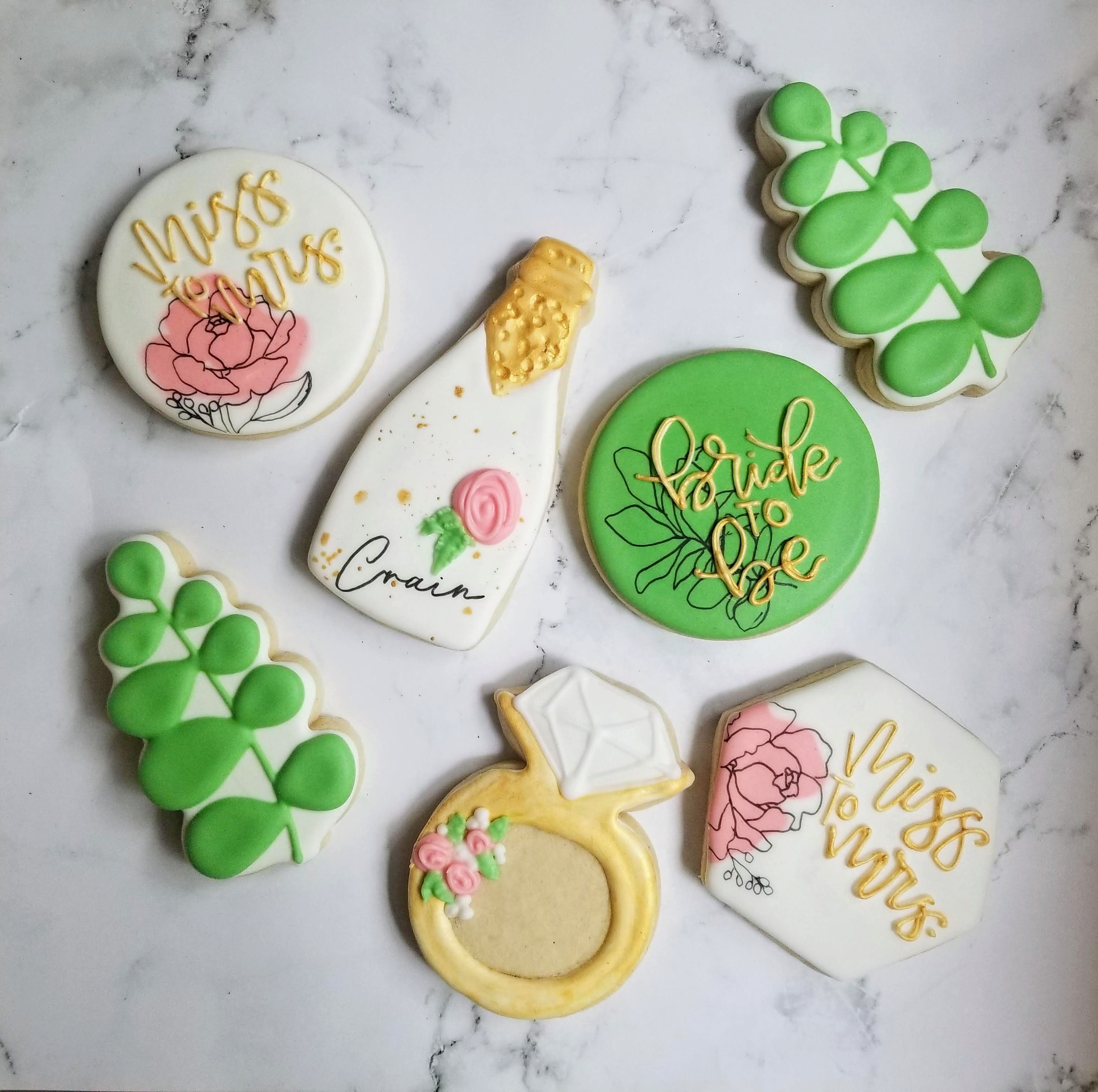 Bridal to Be Custom Sugar Cookie Set — All Around the Kitchen