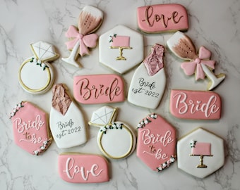Bridal to Be Custom Sugar Cookie Set