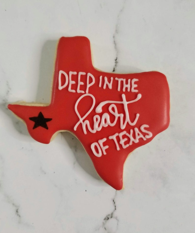 Texas Themed Decorated Sugar Cookies Etsy