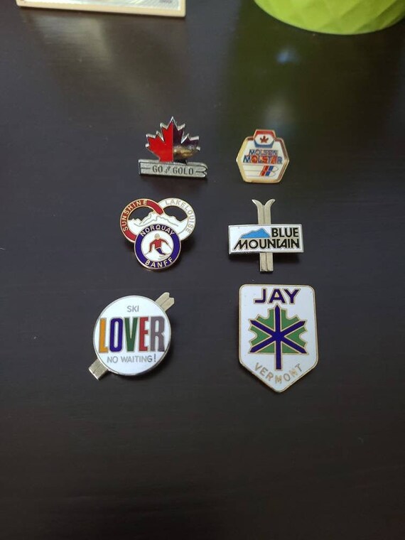 Ski Pins Vintage Etsy