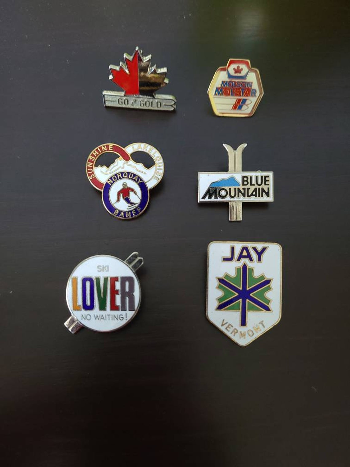 Ski Pins Vintage Etsy