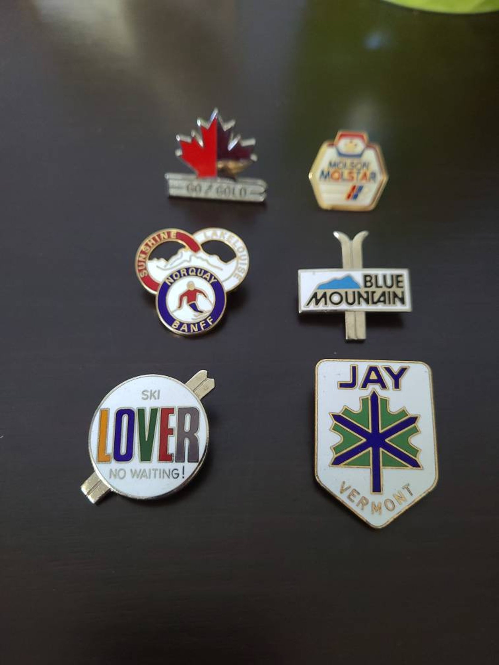 Ski Pins Vintage Etsy