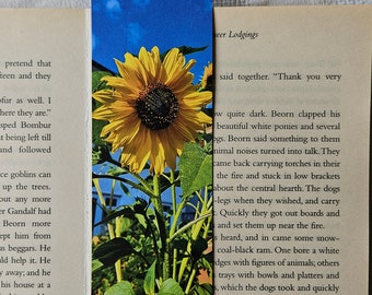 Sunflower Bookmark, Eco-Friendly,