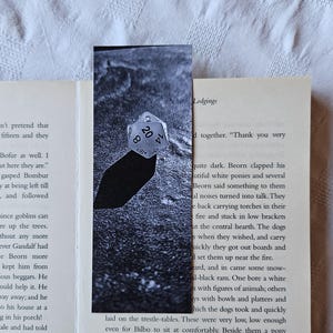 Polyedrisches D20 Würfel Lesezeichen, umweltfreundlich, doppelseitig