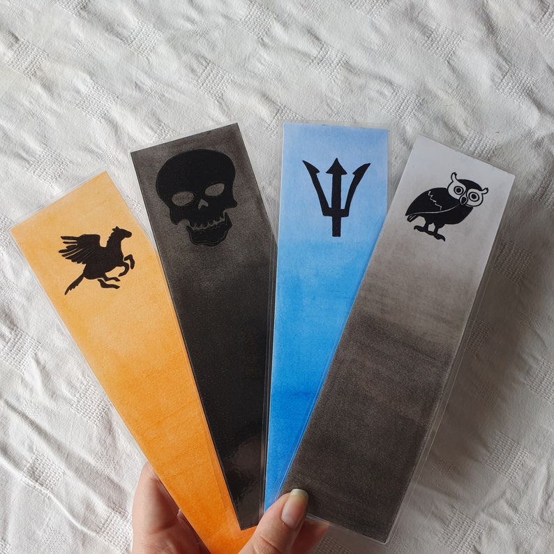 percy jackson camp half blood inspired bookmark etsy