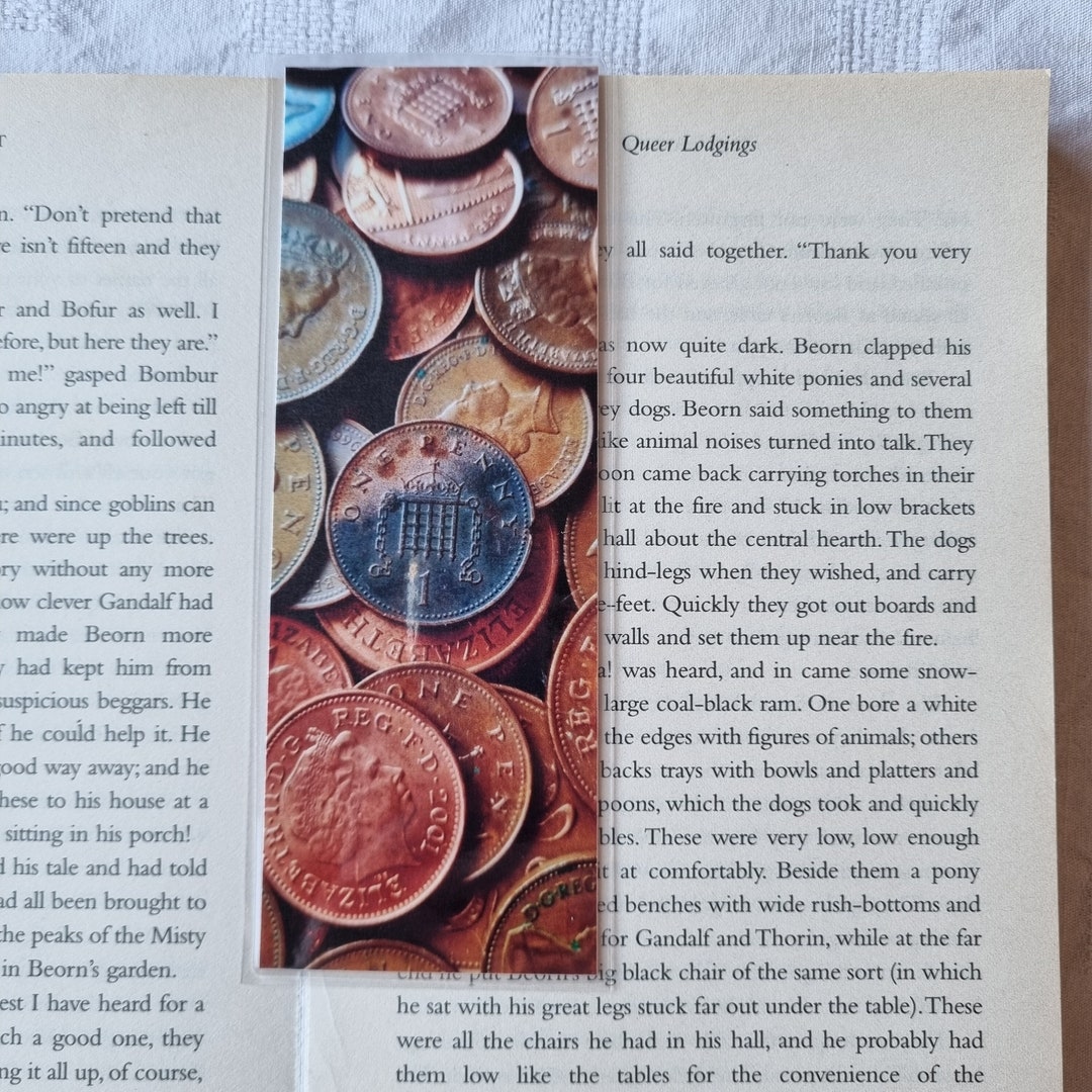 Penny Coin Bookmark: Vintage Style Stationery Gift - Etsy