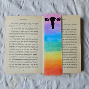 Internal Reproductive Organ (Rainbow) Bookmark, Handmade, Laminated image 10