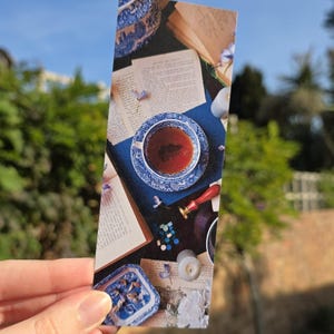 Cup of Tea Bookmark, Eco-Friendly, Double-Sided