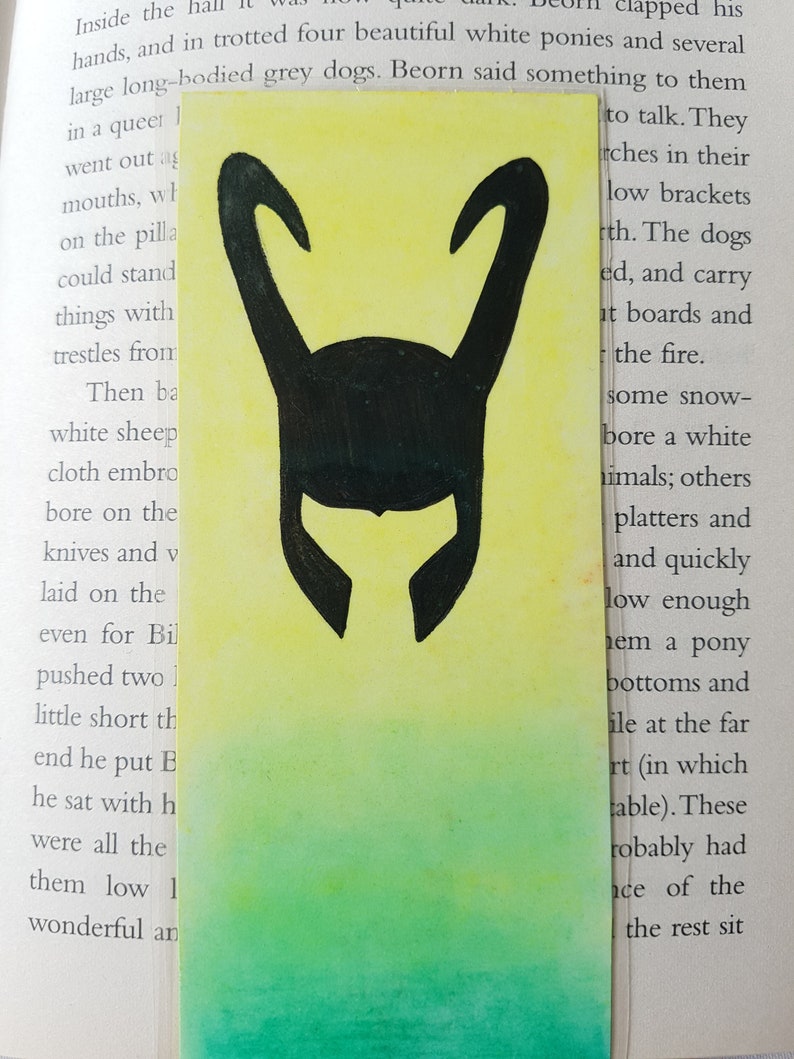 marvel avengers loki bookmark etsy
