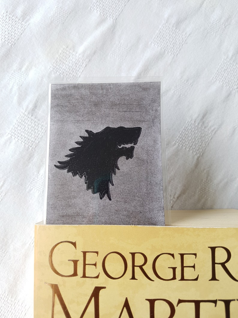 Game of Thrones House Stark Inspired Bookmark - Etsy