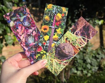 Cottagecore Bookmark Bundle, Eco-Friendly