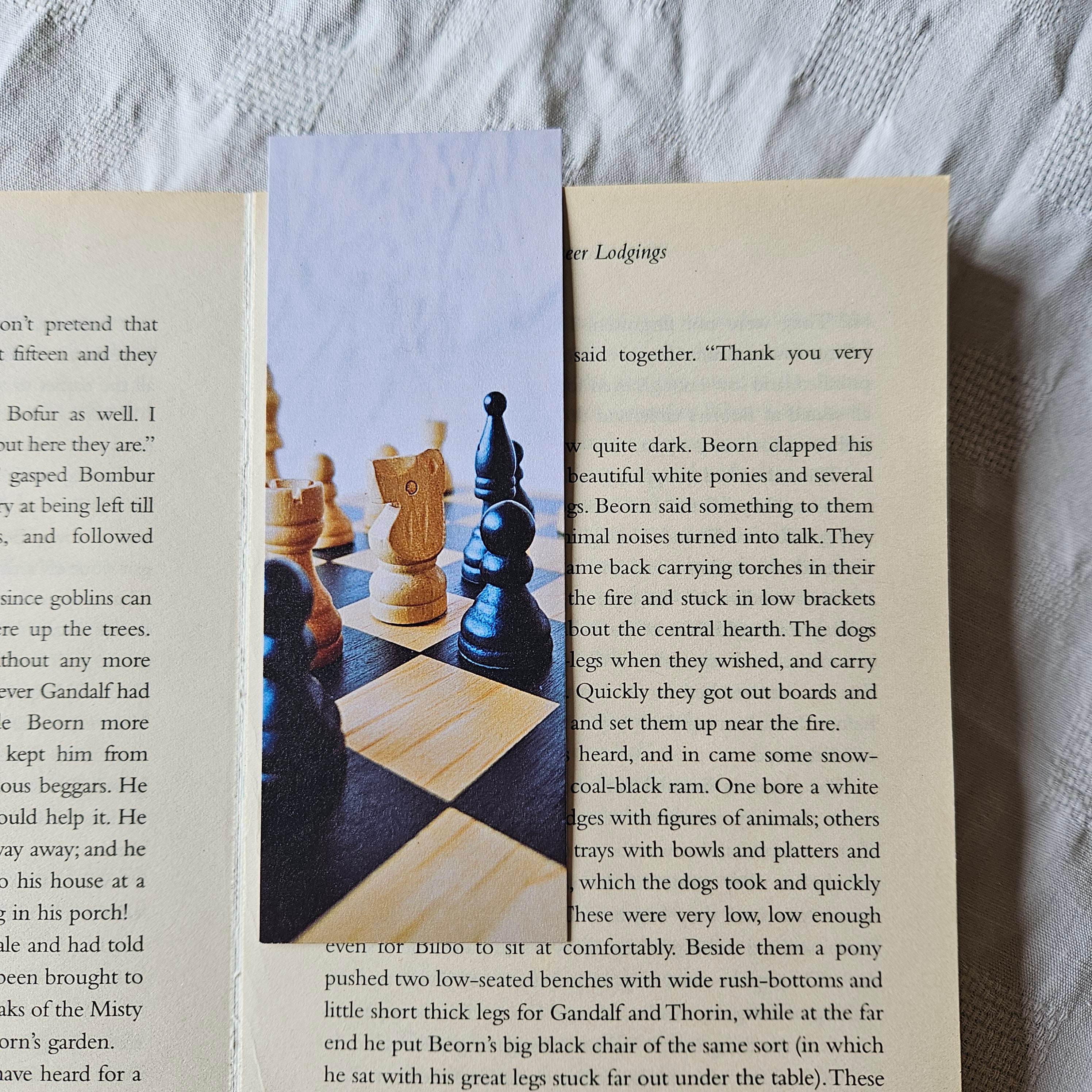 Knight Chess Piece, Double Sided, Eco Friendly, Bookmark Book Club Gift