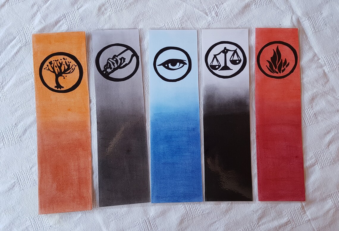 Divergent Amity Faction Bookmark Etsy