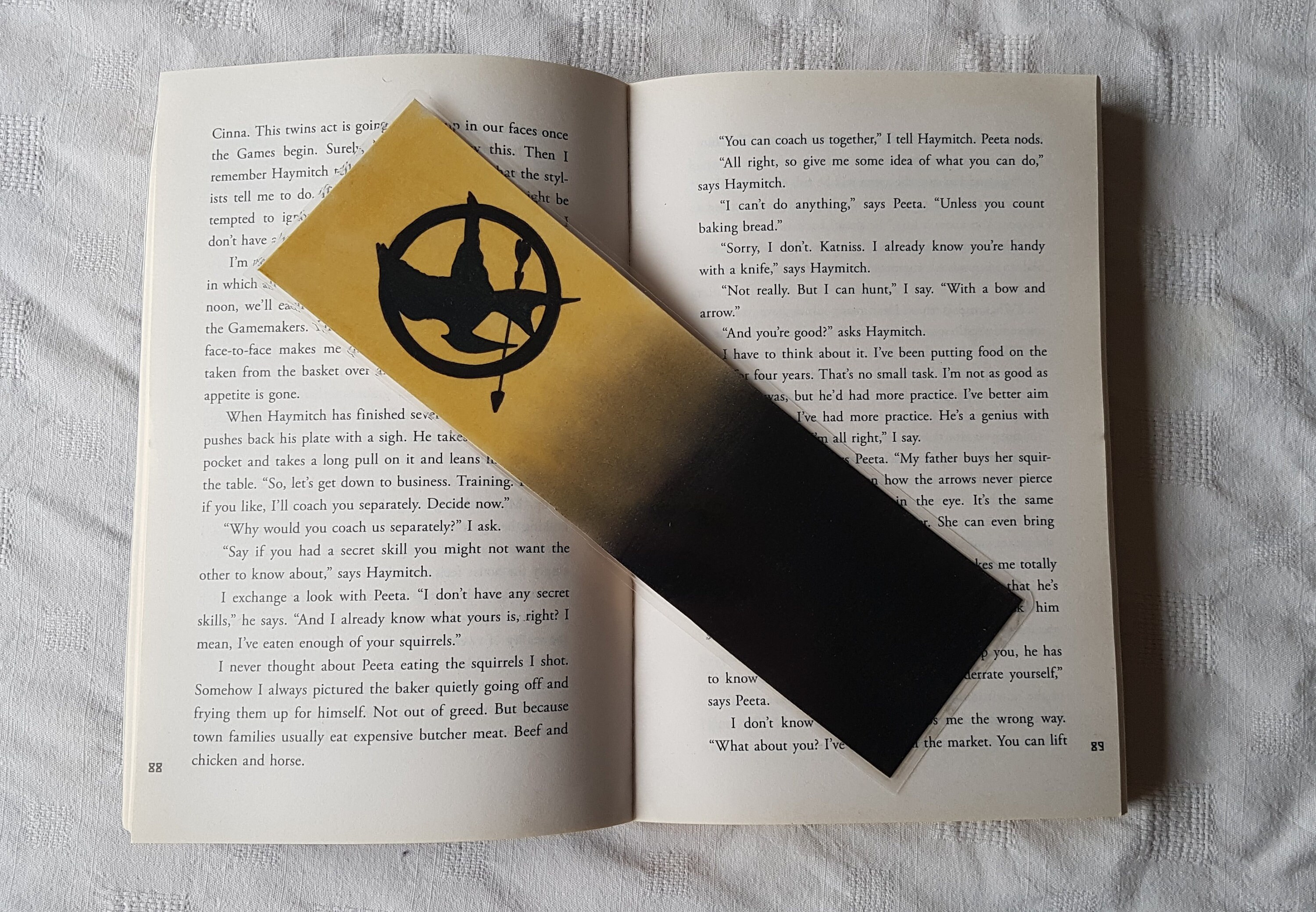 the hunger games bookmark etsy hong kong