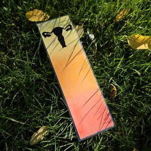 Internal Reproductive Organ (Orange & Yellow) Bookmark, Handmade, Laminated image 7