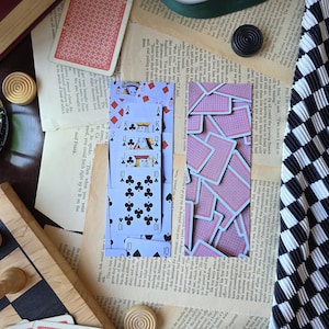 ポーカーロイヤルフラッシュブックマーク、両面、環境に優しい