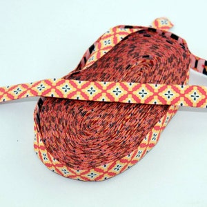 Retro Webband 15 mm orange rot